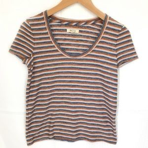 Madewell Striped Scoopneck Tshirt